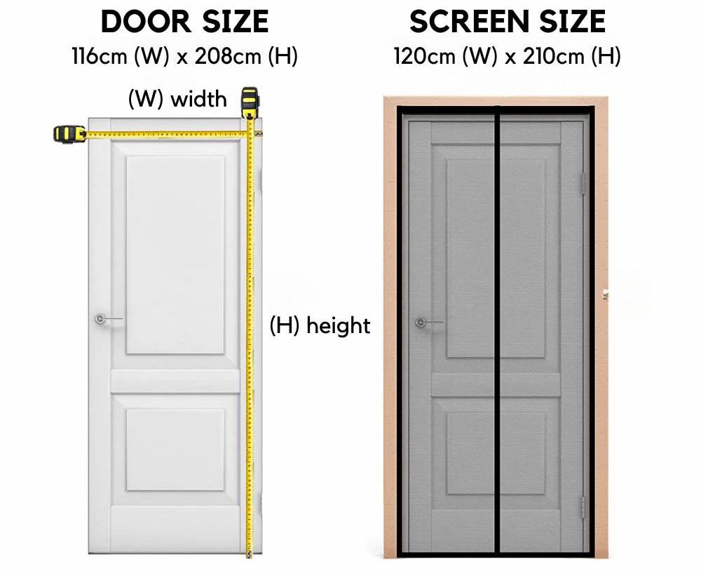 Magnetic Fly Screen Door 60cm (W) x 210cm (H), image 11